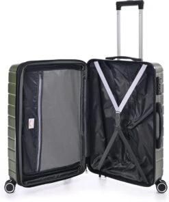 Jump Arogado - Reiskoffer - 66 Cm - 4 Wielen - TSA-Cijferslot - Kaki -Trolley Winkel 1001x1200 1