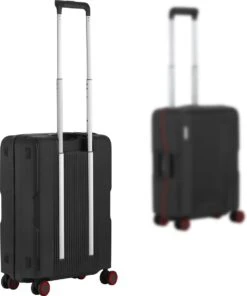 CarryOn Protector Luxe Handbagage Koffer - Trolley 55cm Met TSA-slot En Clipsluiting - Zwart -Trolley Winkel 1002x1200 2