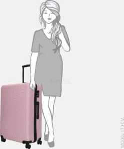 Enrico Benetti Koffer / Trolley / Reiskoffer - 75 X 46 X 25 Cm - 93 Liter - ABS - Maat L - Louisville - Roze 14 Enrico Benetti Koffer / Trolley / Reiskoffer - 75 X 46 X 25 Cm - 93 Liter - ABS - Maat L - Louisville - Roze -Trolley Winkel 1005x1200 2