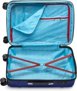 Tesla PC - Reiskoffer - 65 Cm - 4 Wielen - Blauw -Trolley Winkel 1014x1200