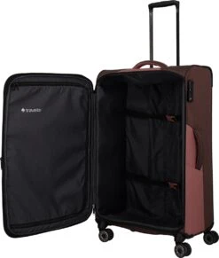 Travelite Zachte Koffer / Trolley / Reiskoffer - Viia - 77 Cm (XL) - Roze -Trolley Winkel 1019x1200 1