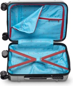 Tesla PC - Handbagage Koffer - 55x35x20 Cm - 4 Wielen - Zilver 10 Tesla PC - Handbagage Koffer - 55x35x20 Cm - 4 Wielen - Zilver -Trolley Winkel 1020x1200 1