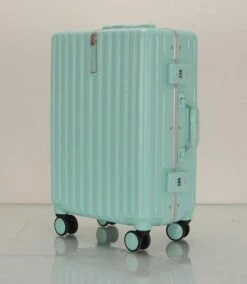 TOP AA Reis Kofferset - Trolleyset 3-delig Met TSA Slot Aluminum Frame, Kleine Cabine En Groot, ABS Luggage, (20+24+28 Inches 3 Pc Set), Roze/pink -Trolley Winkel 1042x1200 5