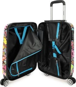 Decent Forenza Handbagage Koffer - 55 Cm - Flowers -Trolley Winkel 1043x1200