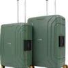 CarryOn Steward Kofferset - 2-delige TSA Trolleyset Met Kliksloten - Dubbele Wielen - Groen -Trolley Winkel 1065x1200 2