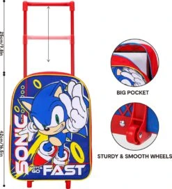 SONIC The Hedgehog Trolley Koffertje Vakantie Logeren Tripjes -Trolley Winkel 1089x1200 4