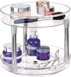 Lazy Susan Draaiplateau Met Verdieping, 23 X 23 X 24, Kunststof, Transparant - IDesign | Linus -Trolley Winkel 1092x1200 2