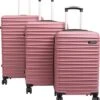 Tobeyz - Kofferset - 3-delig Roze Handbagage - Verrijdbaar Op 4 Wielen - Stevig ABS - Lichtgewicht, Trolley -Trolley Winkel 1094x1200 1