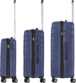 TravelZ Big Bars Kofferset - Trolleyset 3-delig Met TSA-slot - Blauw -Trolley Winkel 1095x1200 4