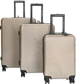 Enrico Benetti Louisville 39040 Driedelige Kofferset Hardcase ABS - Champagne -Trolley Winkel 1095x1200 6