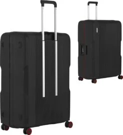 CarryOn Protector Luxe Grote Reiskoffer - Trolley 77cm Met TSA-klikslot - Ultrasterk - Zwart -Trolley Winkel 1097x1200 2