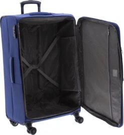 Gladiator Siroco L Grote Koffer 78 Cm - 115 Liter - Expandable - TSA Slot - Blauw -Trolley Winkel 1101x1200