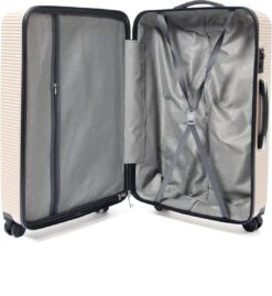 AttitudeZ Air-Z Reiskoffer Large Champagne 76cm - TSA-slot 13 AttitudeZ Air-Z Reiskoffer Large Champagne 76cm - TSA-slot -Trolley Winkel 1103x1200 1