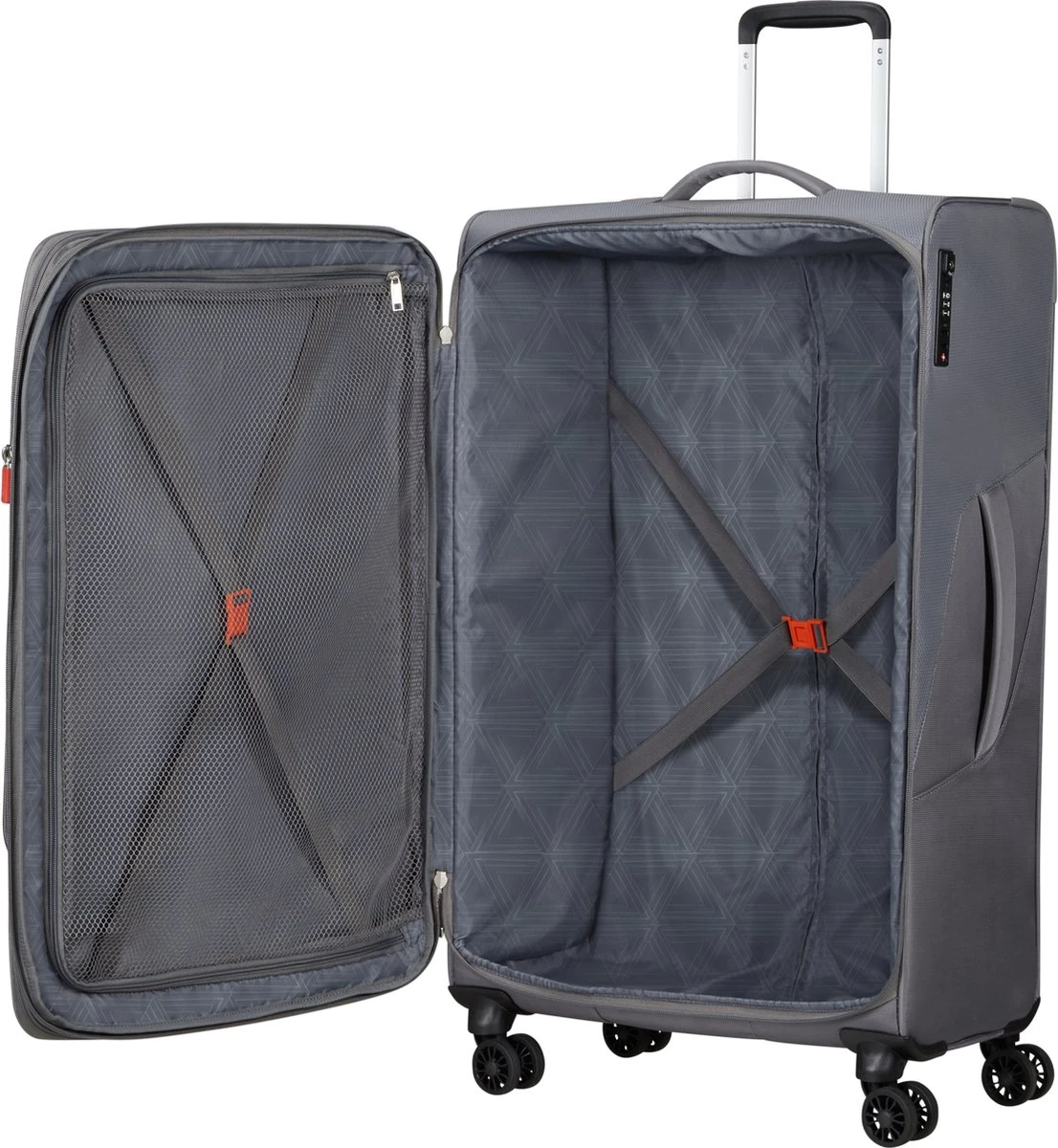 American Tourister Reiskoffer - Summerfunk Spinner 79cm - Titanium Grey 9 American Tourister Reiskoffer - Summerfunk Spinner 79cm - Titanium Grey - Afbeelding 7