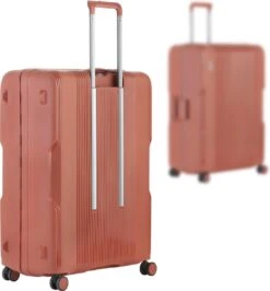 CarryOn Protector Luxe Grote Reiskoffer - Trolley 77cm Met TSA-klikslot - Ultrasterk - Terra -Trolley Winkel 1115x1200 1