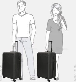 Enrico Benetti Koffer / Trolley / Reiskoffer - 65 X 41 X 25 Cm - 66 Liter - ABS - Maat M - Louisville - Zwart -Trolley Winkel 1115x1200 3