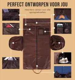 JeRie Weekendtas Voor Dames En Heren - Reistas Handbagage - 100% Echt PU Leer - Sporttas - Duffel Bag - Tas - Bruin -Trolley Winkel 1119x1200 1