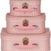Merkloos Geboorte Kraamcadeau Meisje Koffertje Lichtroze 16 Cm - Babyshower En Kraamcadeaus -Trolley Winkel 1119x1200