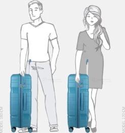 Decent ONE-CITY Large Koffer - 76 Cm - TSA Slot - Petrol -Trolley Winkel 1132x1200 3