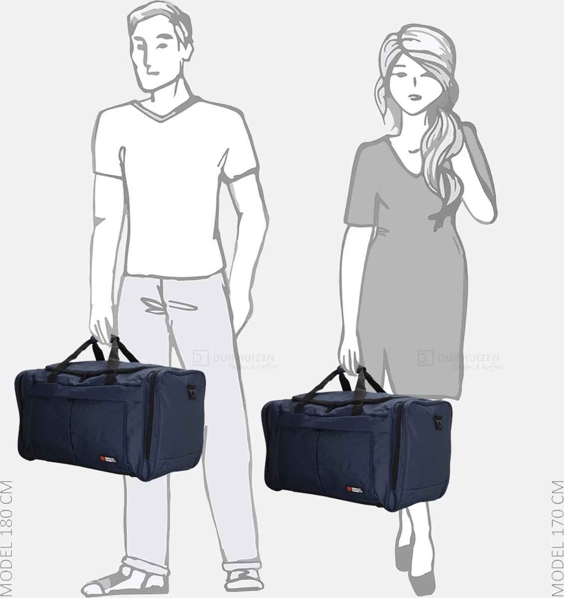 Enrico Benetti Amsterdam 35319 Reistas/sporttas M - Blauw 12 Enrico Benetti Amsterdam 35319 Reistas/sporttas M - Blauw - Afbeelding 10