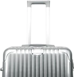 Royal Swiss - Reis Koffer - 56cm - Cijferslot- Lichtgewicht Koffer - 4 Wielen- Zilver -Trolley Winkel 1153x1200 3