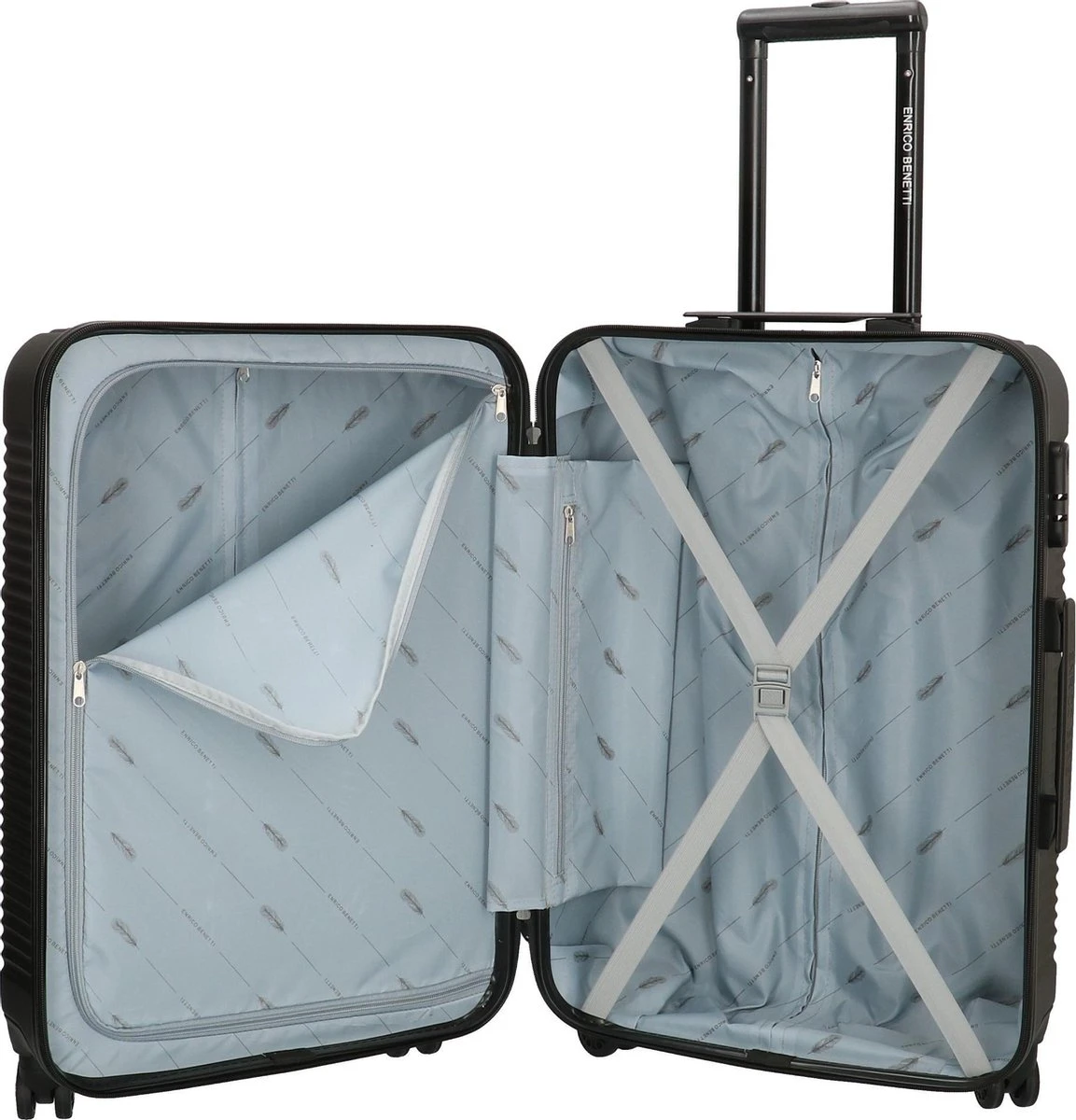 Enrico Benetti Louisville Driedelige Kofferset Hardcase - 39040 - Zwart 11 Enrico Benetti Louisville Driedelige Kofferset Hardcase - 39040 - Zwart - Afbeelding 9