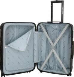 Enrico Benetti Koffer / Trolley / Reiskoffer - 65 X 41 X 25 Cm - 66 Liter - ABS - Maat M - Louisville - Zwart -Trolley Winkel 1154x1200 2