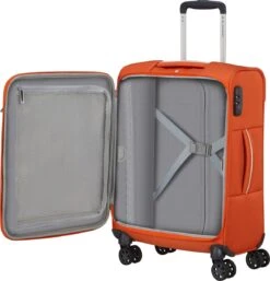 Samsonite Reiskoffer - Popsoda Spinner 55/20/40 (Handbagage) Orange -Trolley Winkel 1154x1200