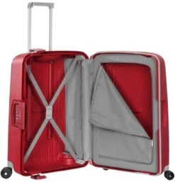 Samsonite Reiskoffer - S'CURE SPINNER 69/25 (Medium) Rood -Trolley Winkel 1155x1200 1