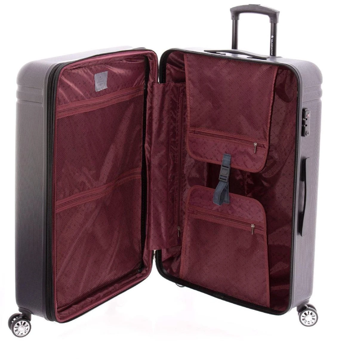 Gladiator Cactus Grote Koffer - 75 Cm - Exp - TSA Slot - Zwart 7 Gladiator Cactus Grote Koffer - 75 Cm - Exp - TSA Slot - Zwart - Afbeelding 5