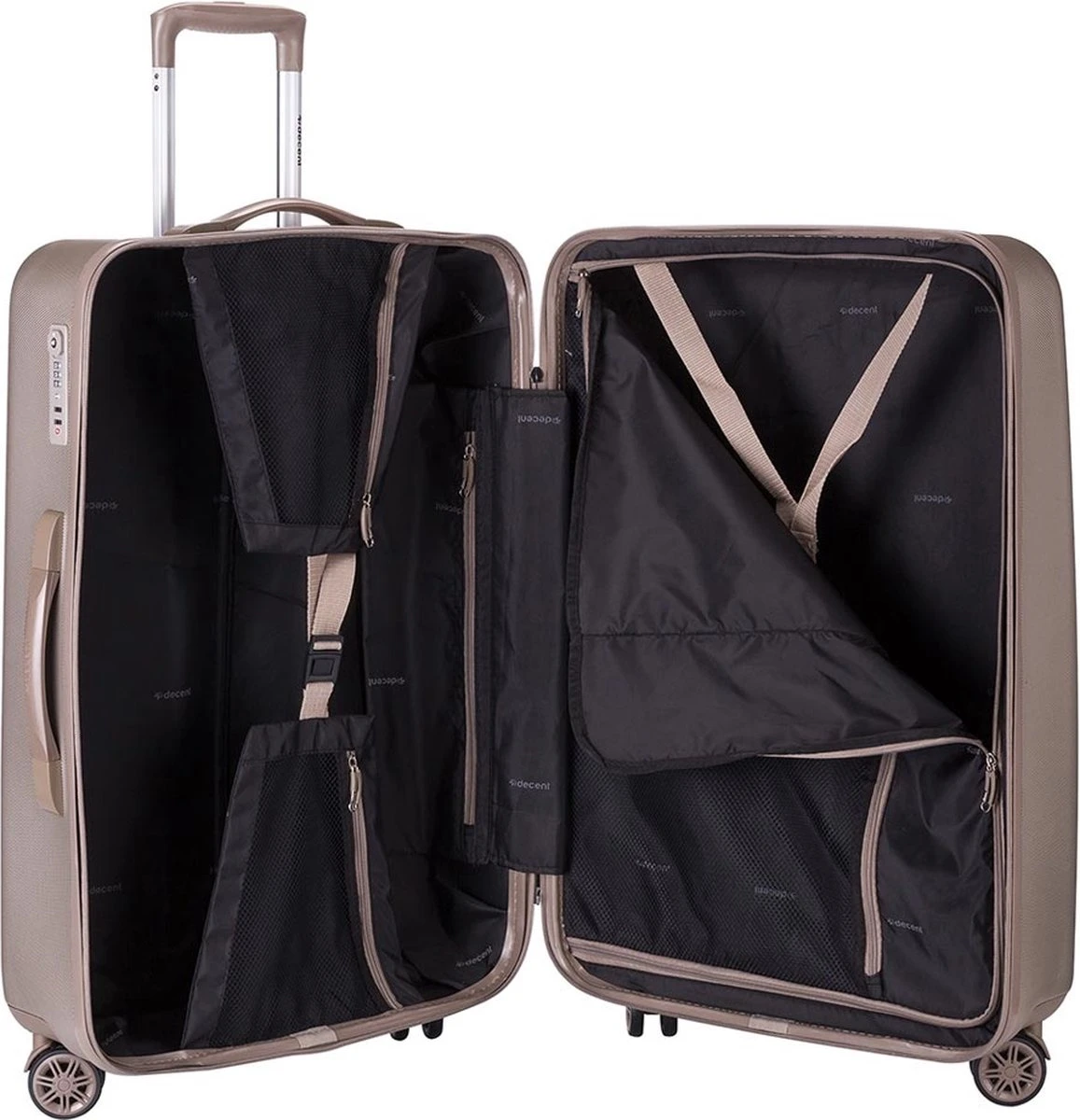 Decent Harde Koffer Tranporto 76 - Champagne 15 Decent Harde Koffer Tranporto 76 - Champagne - Afbeelding 13