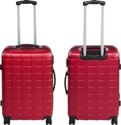 Tectake - Kofferset Trolleyset Reisset - 3-dlg Hardshell Wijnrood - 402670 12 Tectake - Kofferset Trolleyset Reisset - 3-dlg Hardshell Wijnrood - 402670 -Trolley Winkel 1165x1200 1