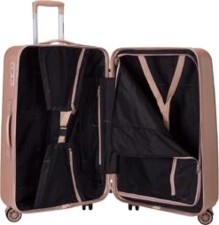 Decent Tranporto-One Handbagage Koffer 55 Cm - Zalmroze -Trolley Winkel 1165x1200 2