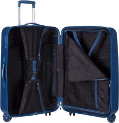 Decent Tranporto-One Handbagage Koffer - 55 Cm - TSA Slot - Dark Blue -Trolley Winkel 1167x1200 7