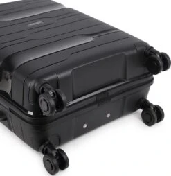 Decent ONE-CITY Large Koffer - 76 Cm - TSA Slot - Zwart -Trolley Winkel 1168x1200 2