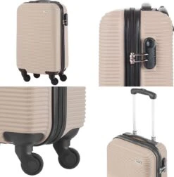 TravelZ Horizon Handbagagekoffer - 54cm Handbagage Trolley Met Gevoerde Binnenkant - Champagne -Trolley Winkel 1177x1200 13