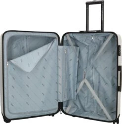 Enrico Benetti Louisville 39040 Driedelige Kofferset Hardcase ABS - Wit -Trolley Winkel 1182x1200