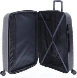Gladiator Kick-Off Grote Koffer Expandable -76 Cm - 99/125 Liter - Eco Friendly Recyclebaar PP - Donkergrijs -Trolley Winkel 1187x1200