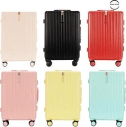 TOP AA Reis Kofferset - Trolleyset 3-delig Met TSA Slot Aluminum Frame, Kleine Cabine En Groot, ABS Luggage, (20+24+28 Inches 3 Pc Set), Roze/pink -Trolley Winkel 1191x1200 1