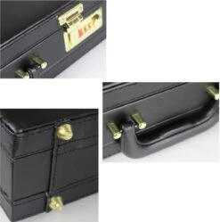 Attachékoffer Zwart - Kunstleer - Documentenkoffer - Attache Koffer Cijferslot - Laptopkoffer - Kantoor Koffer -Trolley Winkel 1191x1200