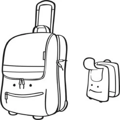 Reisenthel Trolley XS Kids Reiskoffer Kind - Maat XS - 12L - Cats&Dogs Rose Roze -Trolley Winkel 1194x1200