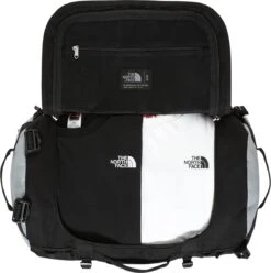 The North Face Gilman Duffel Reistas 50 Liter - Black/Mid Grey -Trolley Winkel 1196x1200 2