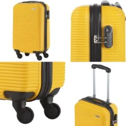 TravelZ Horizon Handbagagekoffer - 54cm Handbagage Trolley Met Gevoerde Binnenkant - Geel -Trolley Winkel 1196x1200 6