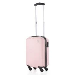 TravelZ Horizon Handbagagekoffer - 54cm Handbagage Trolley Met Gevoerde Binnenkant - Baby Roze -Trolley Winkel 1199x1200