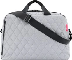 Reisenthel Dufflebag M Reistas - 38L - Rhombus Licht Grijs -Trolley Winkel 1200x1001