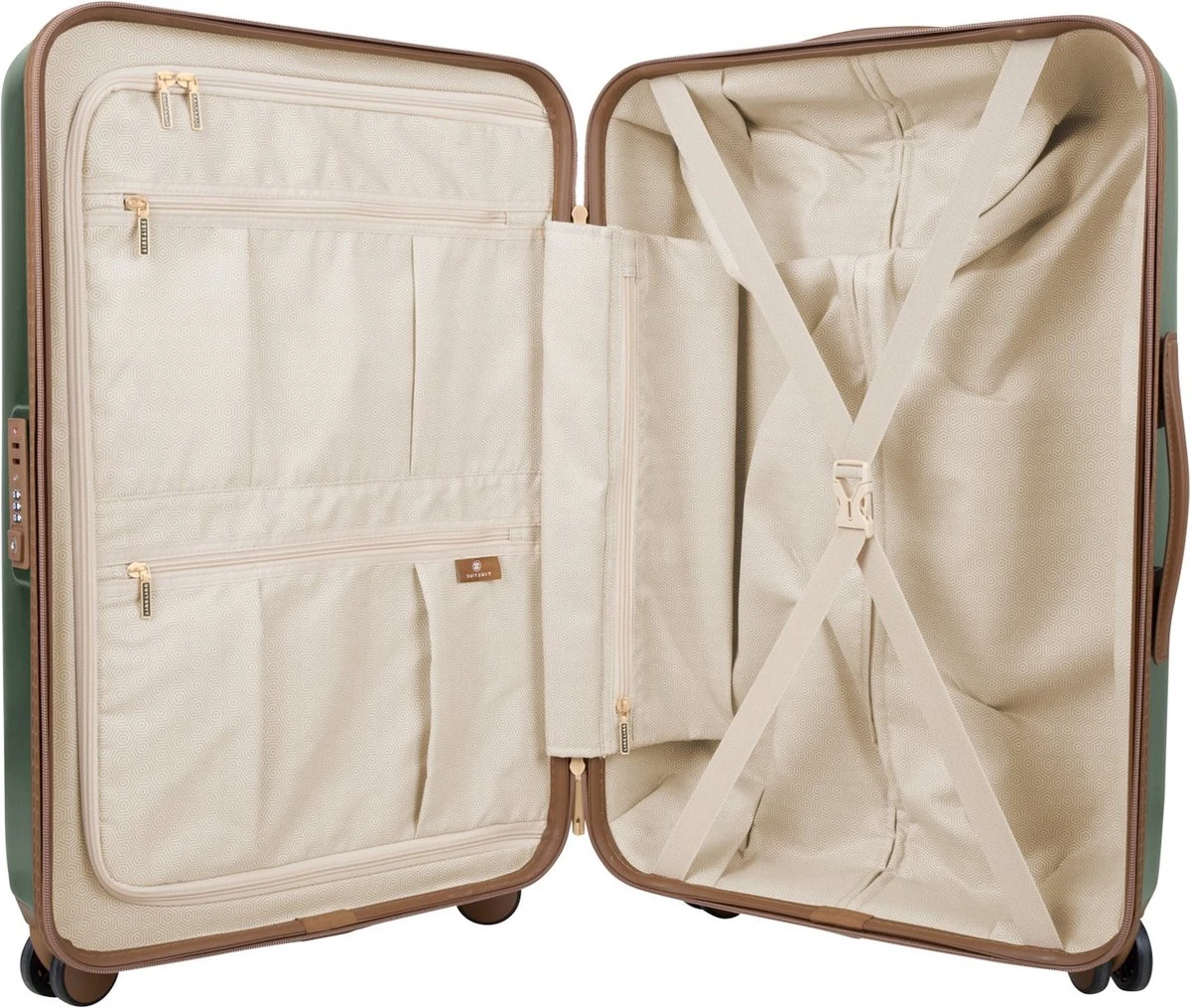 SUITSUIT - Fab Seventies Classic - Beetle Green - Reiskoffer (66 Cm) 5 SUITSUIT - Fab Seventies Classic - Beetle Green - Reiskoffer (66 Cm) - Afbeelding 3