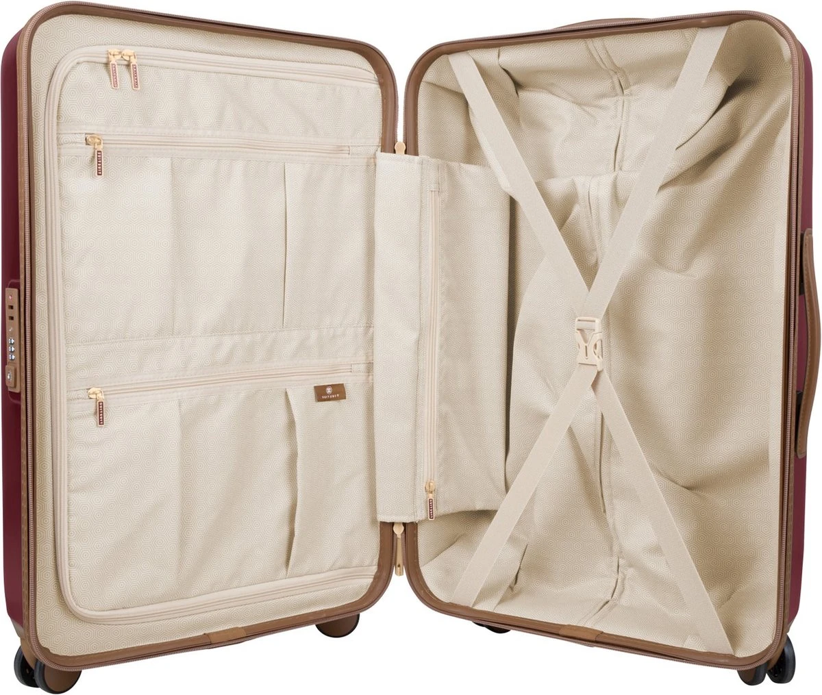 SUITSUIT - Fab Seventies Classic - Biking Red - Reiskoffer (66 Cm) 5 SUITSUIT - Fab Seventies Classic - Biking Red - Reiskoffer (66 Cm) - Afbeelding 3