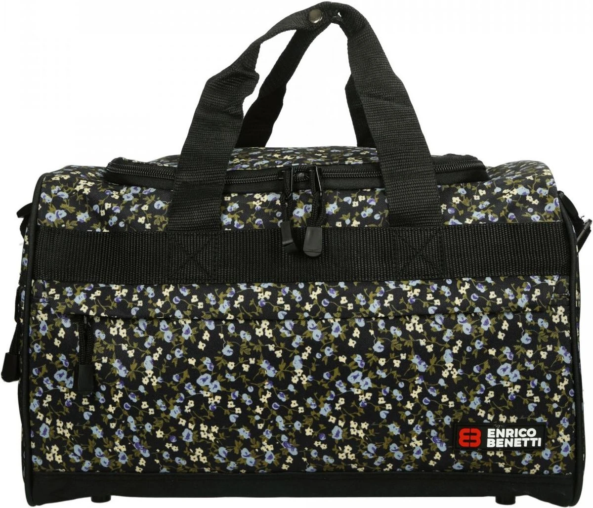 Enrico Benetti San Jose Sporttas/ Reistas - 46040 - Zwart Met Madeliefjes 6 Enrico Benetti San Jose Sporttas/ Reistas - 46040 - Zwart Met Madeliefjes - Afbeelding 4