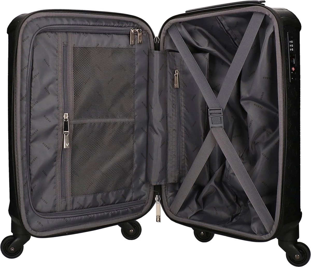 Guess Wilder 18 In 4 Dames Reiskoffer - Zwart 12 Guess Wilder 18 In 4 Dames Reiskoffer - Zwart - Afbeelding 10