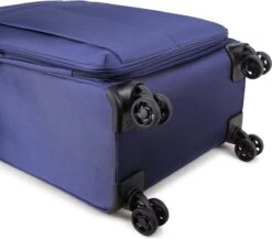 Decent D-Upright Handbagage Koffer - 55 Cm - TSA Slot - Donkerblauw -Trolley Winkel 1200x1054 4